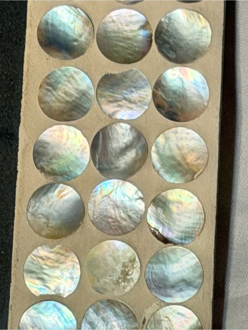 Mother of Pearl Shell Mosaic Picture Frame Coastal Boho Beach Decor